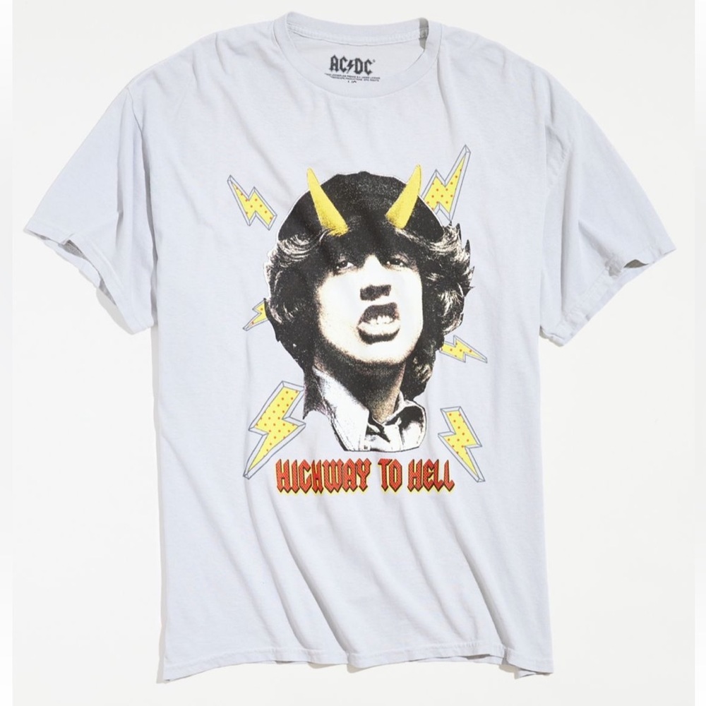 NWT UO AC/DC Highway To Hell Vintage Graphic Tee